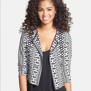 Textured Print blazer